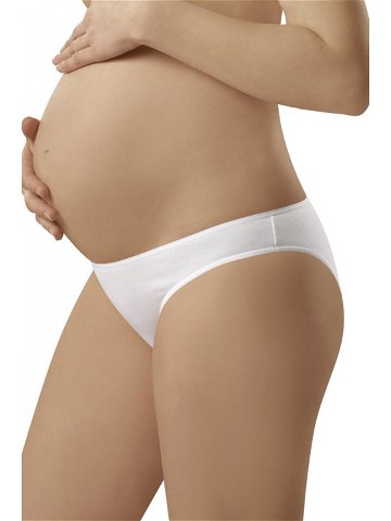 Těhotenské kalhotky Mama mini white – ITALIAN FASHION bílá XL