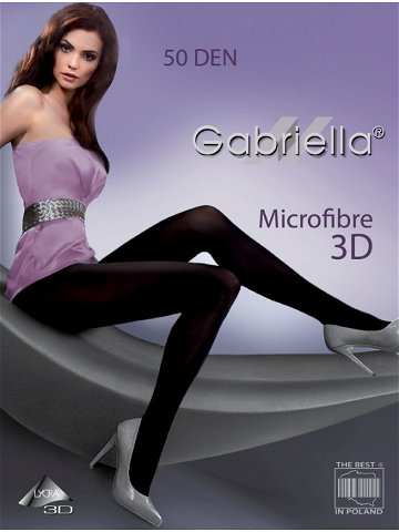 Dámské punčochové kalhoty Gabriella Microfibre 3D 120 50 den nero černá 4-L