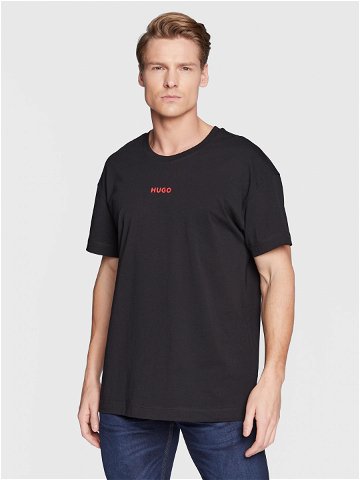 Hugo T-Shirt Linked 50480246 Černá Regular Fit