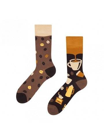 Veselé bambusové ponožky Dedoles Kávová zrna GMBRS921 S