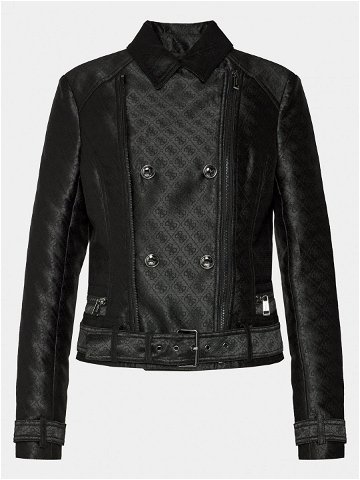 Guess Bunda z imitace kůže Olivia Moto Jacket W3YL25 WFIR2 Černá Regular Fit