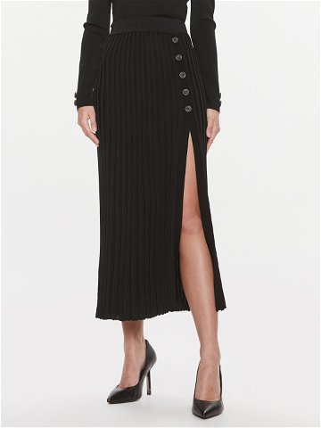 Guess Plisovaná sukně Shopie Pleated Skirt W4RD99 Z3D60 Černá Regular Fit