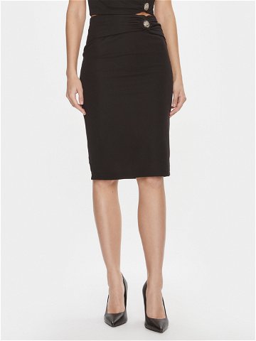 Guess Pouzdrová sukně Febe Midi Skirt W4RD81 KAQL2 Černá Slim Fit