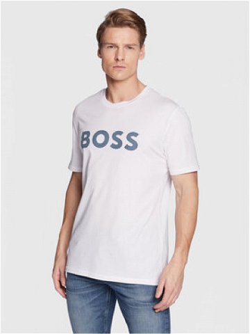 Boss T-Shirt Thinking 1 50481923 Bílá Regular Fit