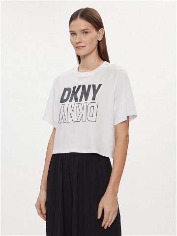DKNY Sport T-Shirt DP2T8559 Bílá Relaxed Fit