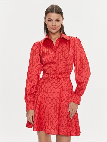 Marciano Guess Košilové šaty 4RGK37 7014A Červená Regular Fit