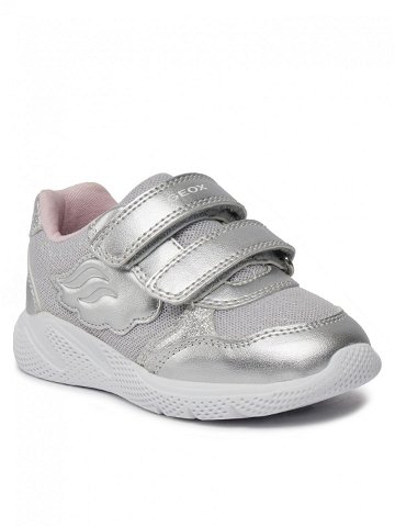 Geox Sneakersy B Sprintye Girl B454TC 0GNAJ C1007 M Stříbrná