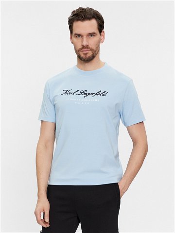 KARL LAGERFELD T-Shirt 755403 541221 Světle modrá Regular Fit