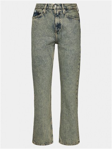 Calvin Klein Jeans Jeansy High Rise Straight J20J222455 Tmavomodrá Straight Fit