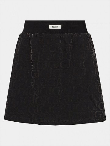 Guess Mini sukně Logo V4RD06 KC2W0 Černá Regular Fit