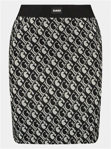 Guess Pouzdrová sukně Logo V4RD05 KC2X2 Černá Slim Fit