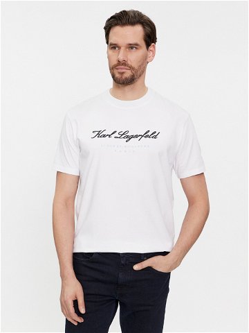 KARL LAGERFELD T-Shirt 755403 541221 Bílá Regular Fit