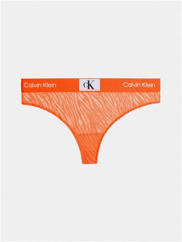 Calvin Klein Underwear Kalhotky string 000QF7378E Oranžová