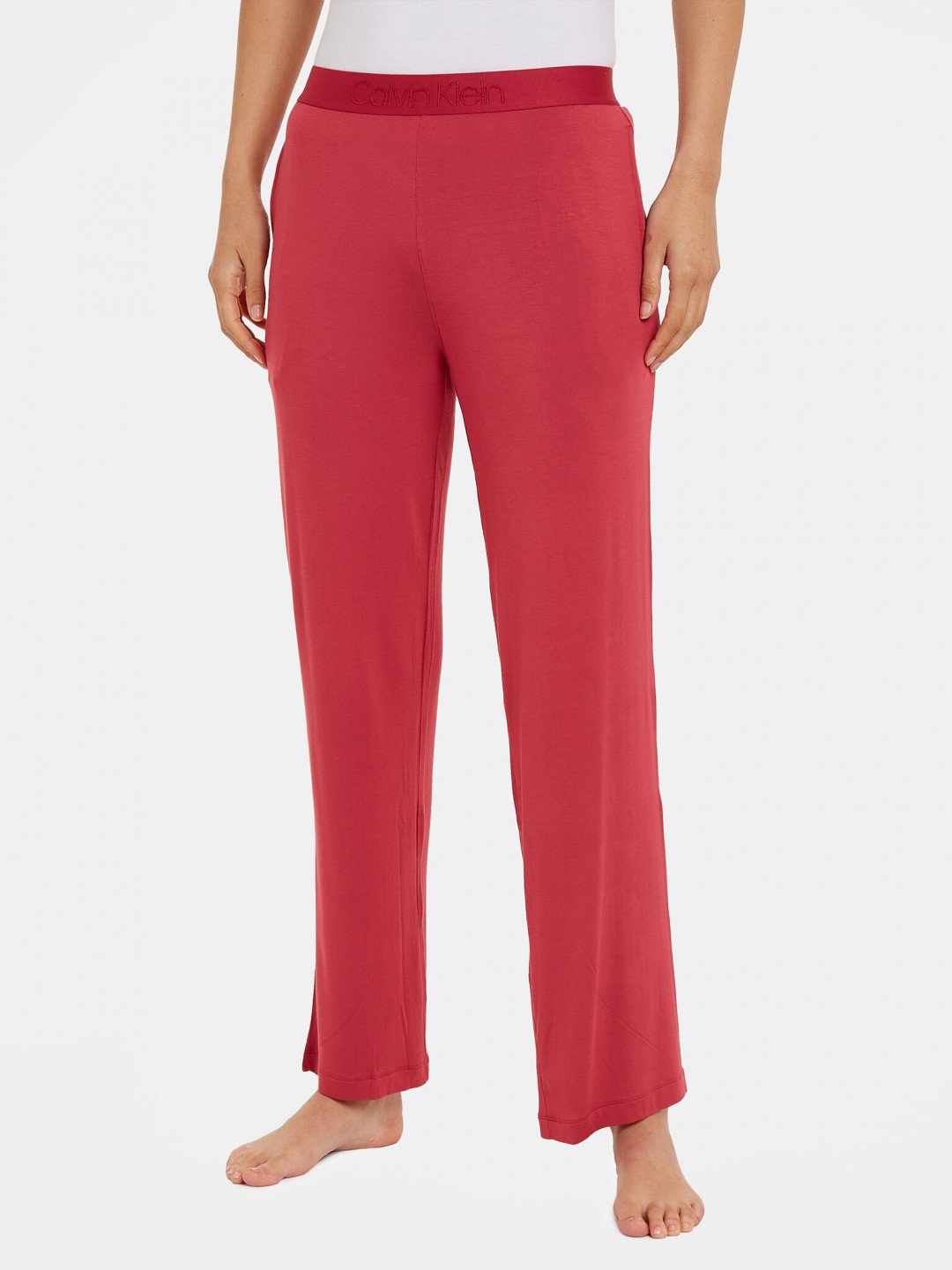 Calvin Klein Underwear Pyžamové kalhoty 000QS7007E Červená Relaxed Fit