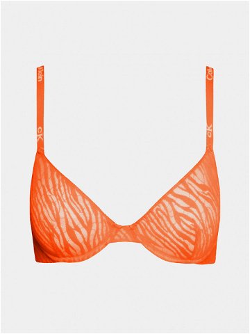 Calvin Klein Underwear Podprsenka s kosticemi 000QF7376E Oranžová