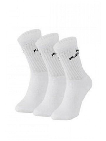 Pánské ponožky Puma 883296 Crew Sock A 3 35-46 bílo-šedo-černá 43-46