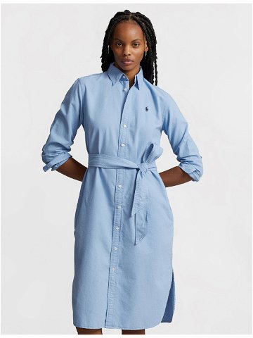 Polo Ralph Lauren Košilové šaty N Cory Dr 211928808001 Modrá Straight Fit