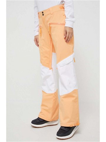 Kalhoty Roxy Woodrose x Chloe Kim oranžová barva