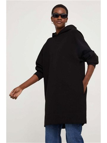 Mikina Answear Lab černá barva mini oversize