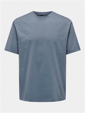 Only & Sons T-Shirt Fred 22022532 Modrá Relaxed Fit