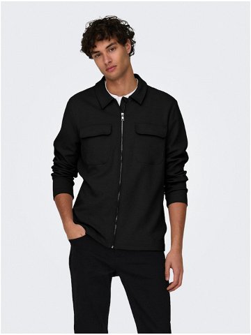 Černá pánská košilová bunda ONLY & SONS New Kodyl