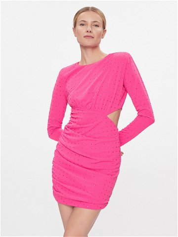 Liu Jo Koktejlové šaty CA4119 J4657 Růžová Regular Fit