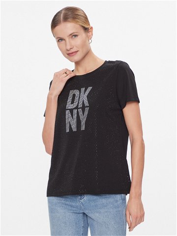 DKNY T-Shirt P3JHXDNA Černá Regular Fit