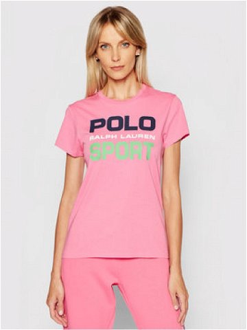 Polo Ralph Lauren T-Shirt Ssl 211838079005 Růžová Regular Fit