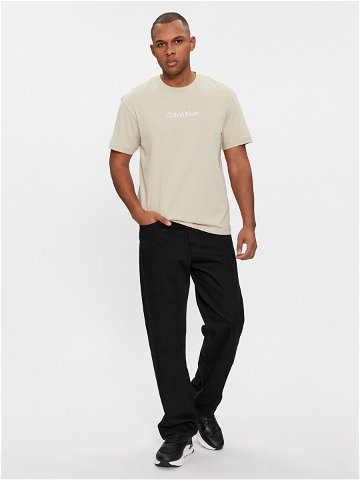 Calvin Klein T-Shirt Hero K10K111346 Béžová Regular Fit