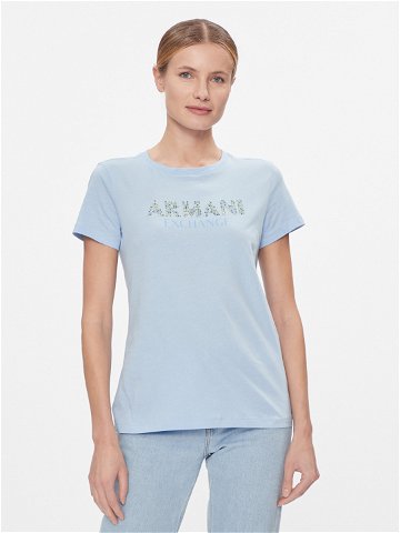 Armani Exchange T-Shirt 3DYT13 YJ8QZ 15DD Světle modrá Regular Fit