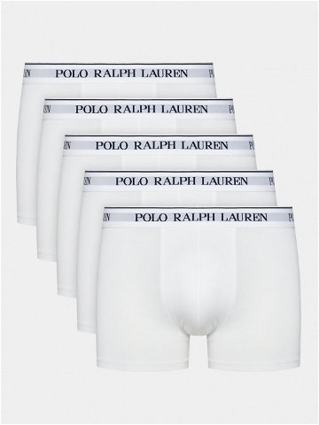 Polo Ralph Lauren Sada 5 kusů boxerek 714864292010 Bílá