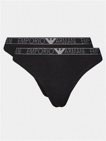 Emporio Armani Underwear Sada 2 kusů klasických kalhotek 163334 4R223 00020 Černá