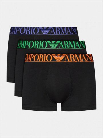 Emporio Armani Underwear Sada 3 kusů boxerek 111357 4R726 29821 Černá