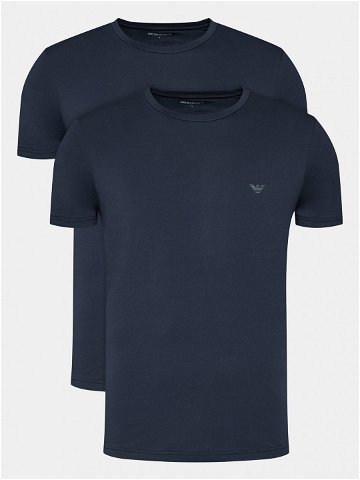Emporio Armani Underwear 2-dílná sada T-shirts 111267 4R720 27435 Tmavomodrá Regular Fit