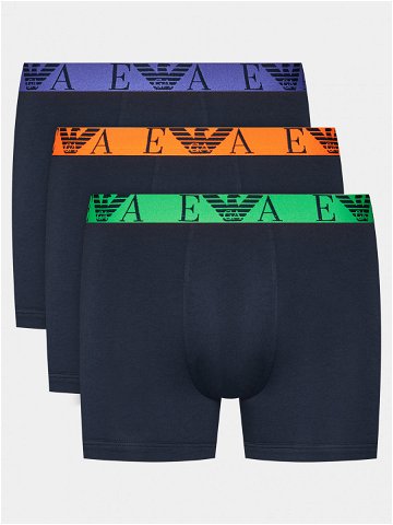 Emporio Armani Underwear Sada 3 kusů boxerek 111473 4R715 70435 Tmavomodrá