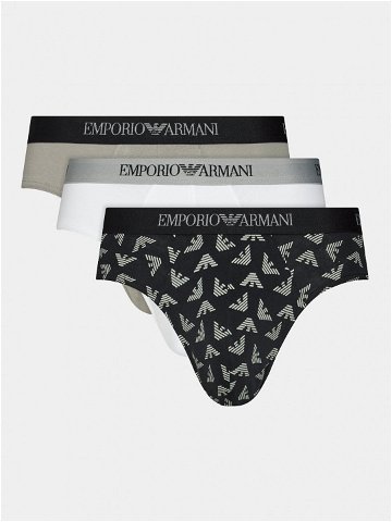 Emporio Armani Underwear Sada 3 kusů slipů 111624 4R722 18111 Barevná