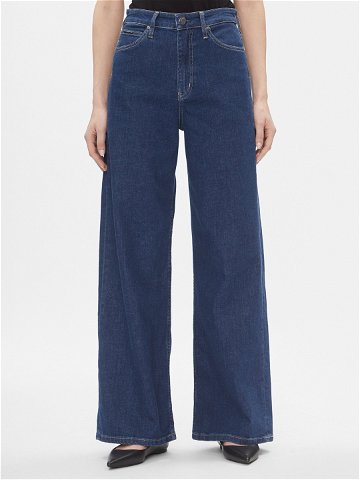 Calvin Klein Jeansy High Rise Wide – Mid Blue K20K206304 Tmavomodrá Relaxed Fit
