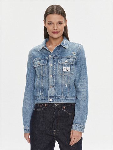 Calvin Klein Jeans Jeansová bunda 90 s J20J222875 Modrá Regular Fit