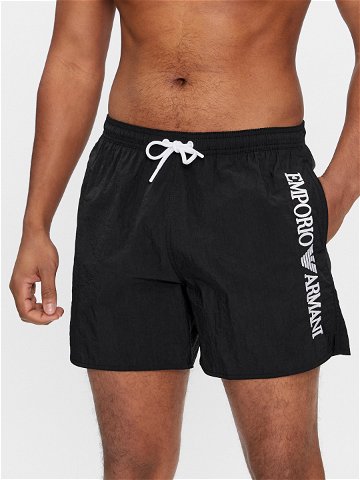 Emporio Armani Underwear Plavecké šortky 211740 4R422 00020 Černá Regular Fit