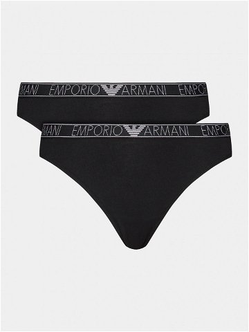 Emporio Armani Underwear Sada 2 kusů brazilských kalhotek 164752 4R223 00020 Černá
