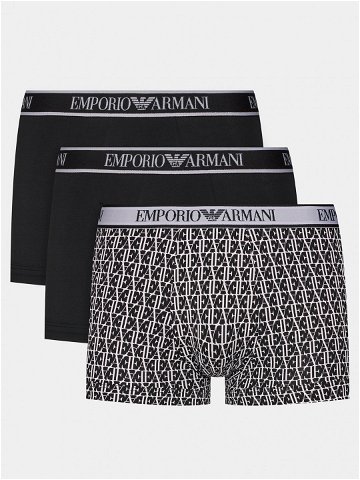 Emporio Armani Underwear Sada 3 kusů boxerek 112130 4R717 35421 Černá
