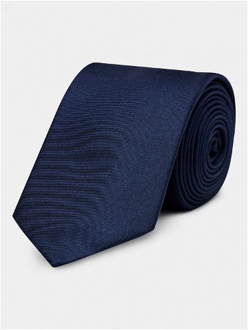 Calvin Klein Kravata Twill Solid Silk Tie K10K112320 Tmavomodrá