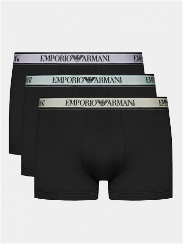 Emporio Armani Underwear Sada 3 kusů boxerek 111357 4R717 50620 Černá
