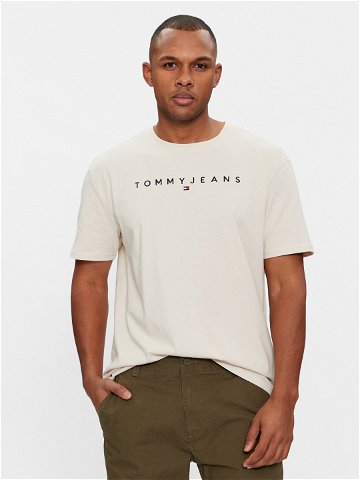 Tommy Jeans T-Shirt Varsity DM0DM18287 Bílá Regular Fit