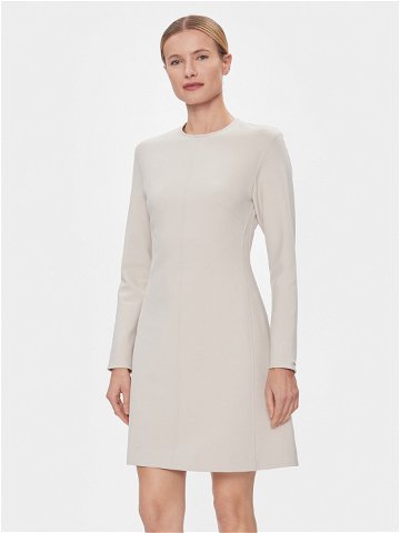 Calvin Klein Každodenní šaty Hw Viscose Fit & Flare Dress K20K206336 Béžová Regular Fit
