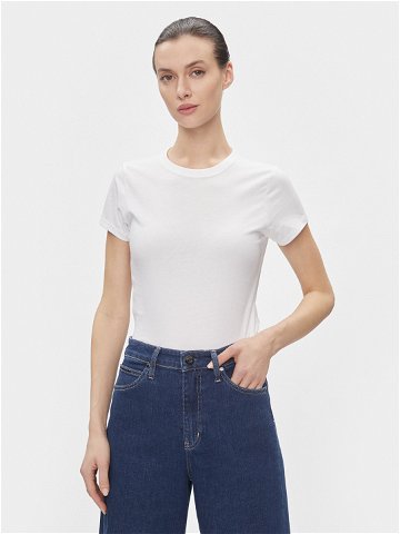Calvin Klein T-Shirt Smooth Cotton Baby Tee K20K206794 Bílá Slim Fit