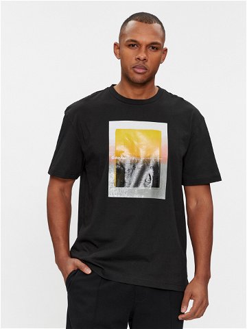 Calvin Klein T-Shirt Sense Layer K10K112394 Černá Regular Fit