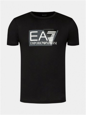 EA7 Emporio Armani T-Shirt 3DPT81 PJM9Z 1200 Černá Regular Fit
