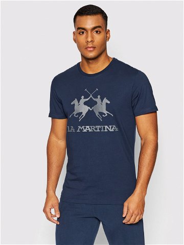 La Martina T-Shirt CCMR05 JS206 Tmavomodrá Regular Fit