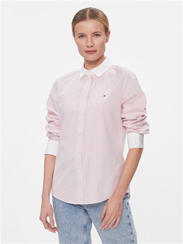 Tommy Hilfiger Košile Fill A Fill Regular Shirt WW0WW40531 Růžová Regular Fit